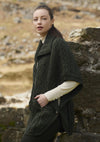 Aran Green Double Collar Cardigan