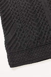 Aran Heart Design Zip Charcoal Cardigan - Skellig Gift Store