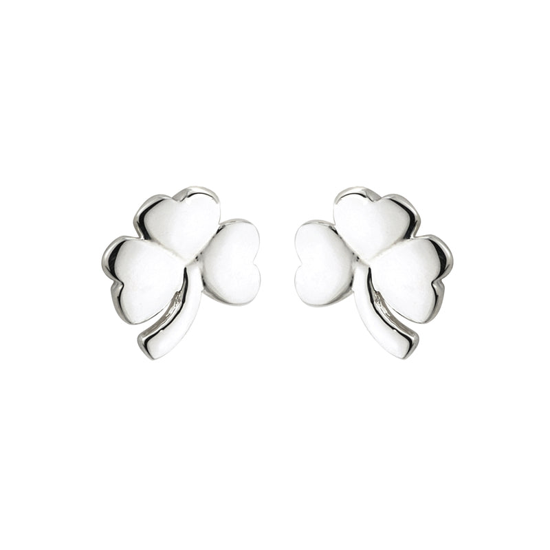 Solvar Sterling Silver Shamrock Stud Earring S33100
