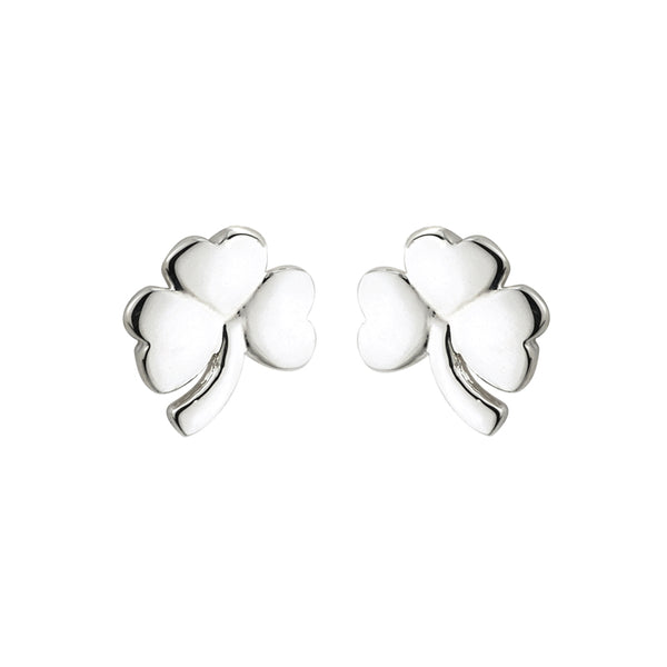 Solvar Sterling Silver Shamrock Stud Earring S33100
