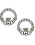 Swarovski Crystal Claddagh Earrings