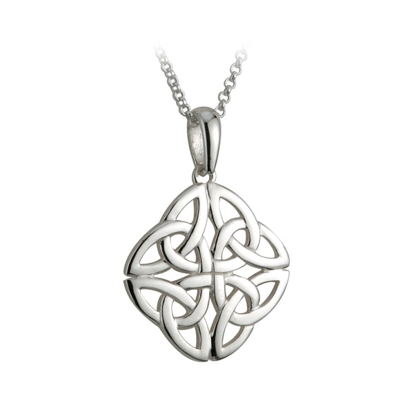 Solvar Sterling Silver Trinity Knot Pendant 