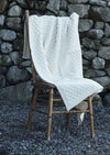 Aran Honeycomb Blanket | Natural