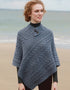 Aran Poncho | Denim