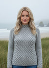 Light Grey Trellis Aran Sweater