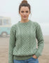 IrelandsEye Aran Sweater | Sage Marl