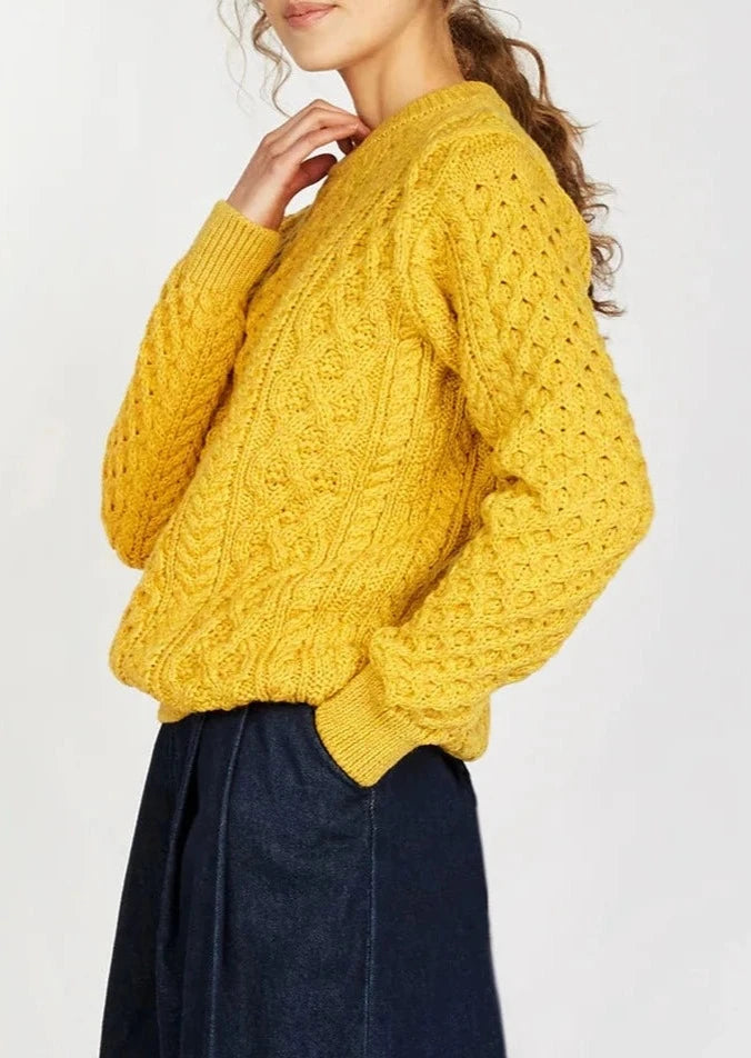 IrelandsEye Aran Sweater | Sunflower