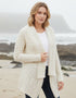 IrelandsEye Women's Waterfall Aran Cardigan | Natural