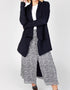 IrelandsEye Women's Waterfall Aran Cardigan | Navy