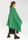 IrelandsEye Aran Merino Throw | Green Marl