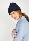 Luxe Aran Hat | Rich Navy