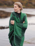 Aran Patch Blanket | Green