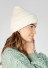 Natural Chunky Knit Aran Hat