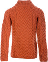 Aran Crafted Crew Neck Autumn Leaves Sweater - Skellig Gift Store