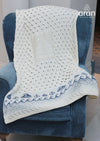 Aran Merino Wool Sailing Boat Blanket