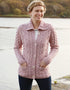 Belcarra Ladies Aran Cardigan | Pink