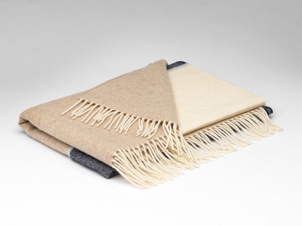 McNutt Stripe Pashmina Basswood And Smoke Wrap
