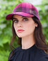 Mucros Ladies Baseball Cap | Pink Check