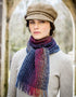 Mucros Skellig Scarf | Navy Blue Pink