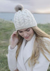 Aran Bobble Hat | Cream
