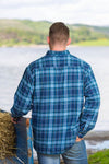 Lee Valley Flannel Fleece Lined Shirt | Blue Navy Check