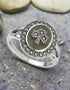 Connemara Marble Shamrock Ring