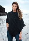 Aran Crafts Black Aran Poncho