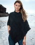 Aran Crafts Poncho | Charcoal
