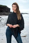 Aran Crafts Black Aran Poncho