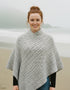 IrelandsEye Poncho | Silver Marl