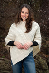 Natural Wool Aran Irish Poncho