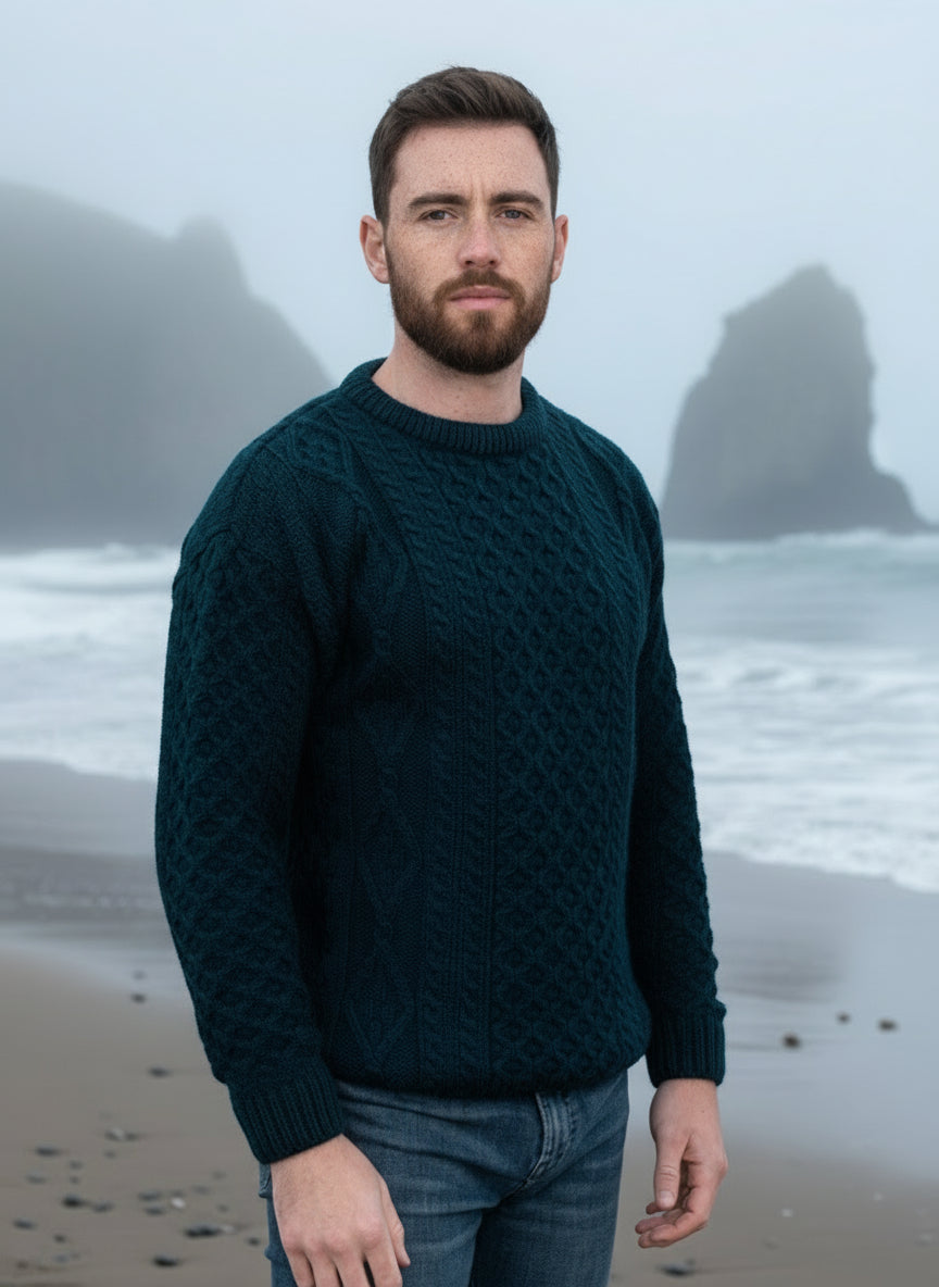 Inis Mor Aran Sweater | Blackwatch