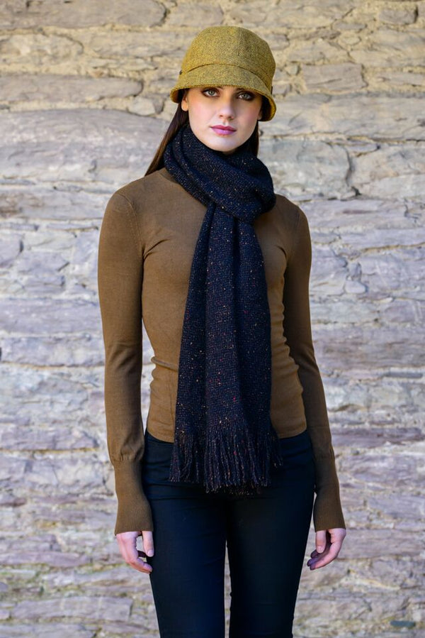 Ladies Mucros Mustard Flapper Cap