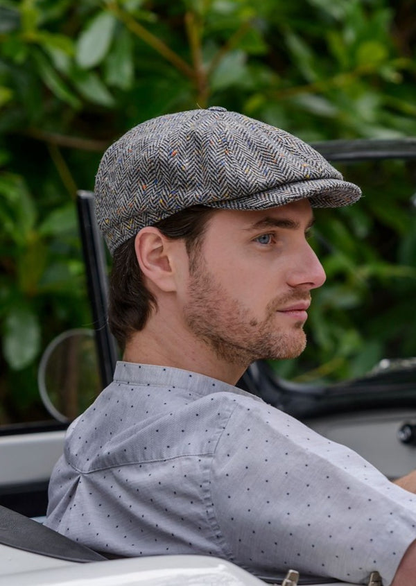 Mucros Grey Driving Cap