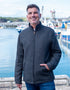 Men's Donegal Full Zip Charcoal Herringbone Jacket