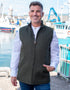 Men's Full Zip Green Tweed Body Warmer