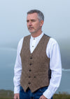 Donegal Tweed Brown Waistcoat