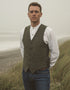 Donegal Tweed Green Waistcoat - Hatman