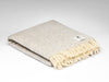 McNutt Gray Cloud Herringbone Blanket Throw
