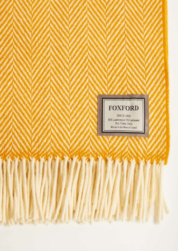 Foxford Innisfree Cashmere And Wool Throw