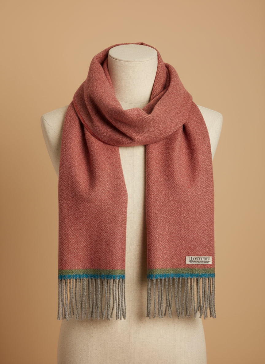 Foxford Terracotta Lambswool Scarf