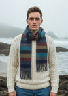 Foxford Lambswool Armada stripe scarf