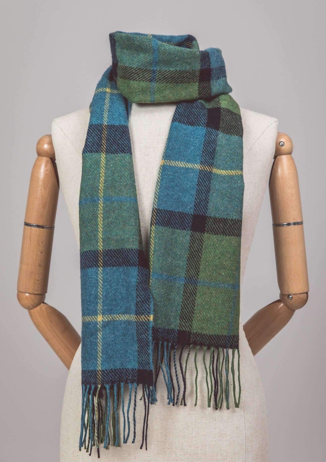Foxford Shannon Check Lambswool Scarf