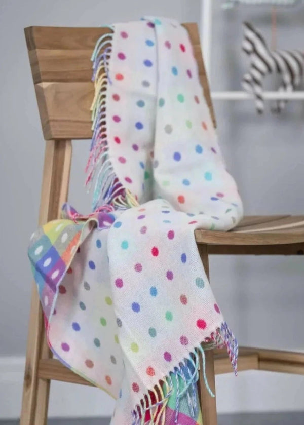 Foxford Multi Color Spot Baby Blanket