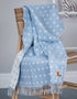 Foxford Blue Spot Baby Blanket