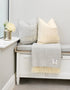 McNutt Gray Cloud Herringbone Blanket Throw