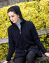 Aran Galway Cardigan With Celtic Knot Zipper | Navy