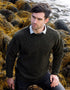 Donegal Curl Neck Sweater | Green