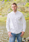 Mens Comfort Cotton Grandfather Shirt