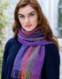 Mucros Skellig Scarf | Purple Orange Green